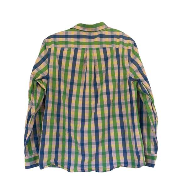 Bixby nomad Button Down Shirt blue green Mens size large - Picture 3 of 6